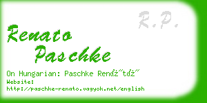 renato paschke business card